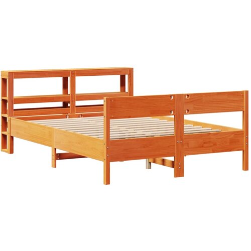 VidaXL Okvir kreveta bez madraca vo&amp;scaron;tano smeđi 120x190 cm od borovine Slike