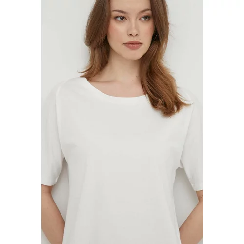 Geox Bombažna kratka majica W4510A-T3091 W T-SHIRT ženska, bela barva