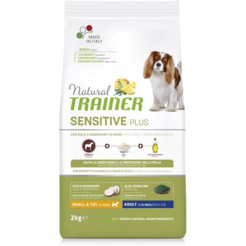 Natural trainer dog mini sensitive plus ad horse 2 kg Slike