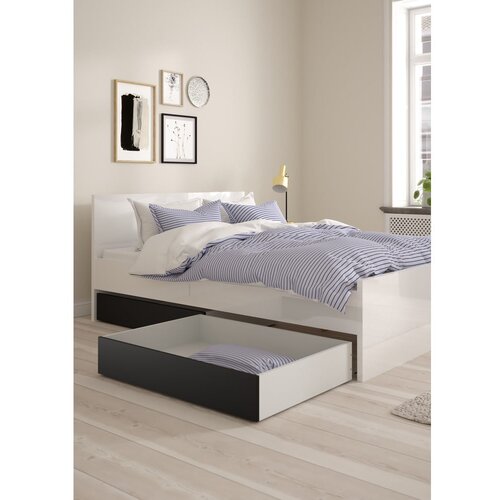Tvilum Crne ladice za ispod kreveta u setu 2 kom 90x190/140x190 cm Naia &amp;ndash; Slike