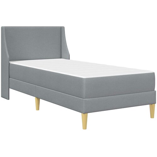  Okvir kreveta s madracem Svijetlo siva 80x 200 cm Poliester Slike