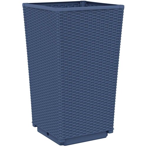  Vrtne sadilice 4 kom plava siva 32,5 x 32,5 x 57 cm PP Slike