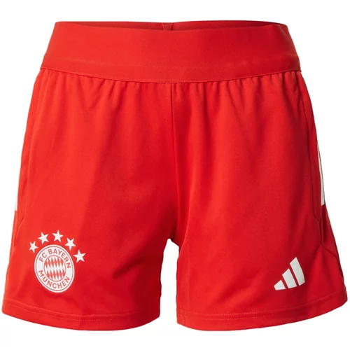 Adidas Športne hlače svetlo rdeča / bela