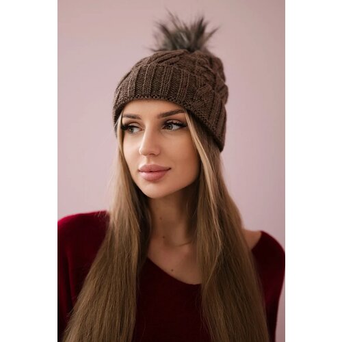 Kesi Cap with fleece Warkocz K226 mocca Cene