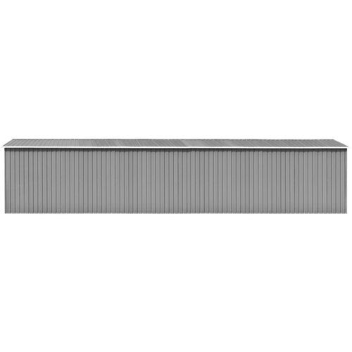 vidaXL vrtna lopa siva 257x990x181 cm pocinkano jeklo Cene