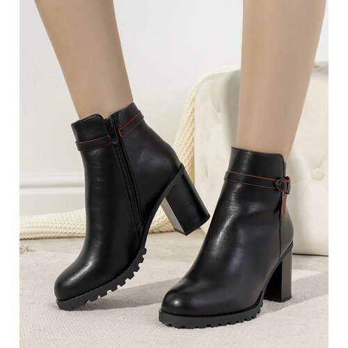Gemre Insulated black heeled ankle boots Murray Cene