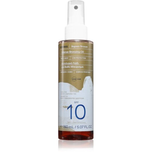 Korres Aegean Bronze ulje za sunčanje za nagla&scaron;avanje preplanulosti SPF 10 150 ml Cijene