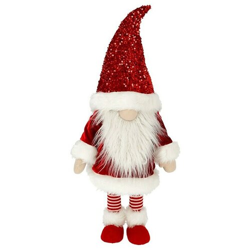  Ukrasna figura Božićni patuljak (D x Š x V: 33 x 33 x 83 cm, Bijela/Crvena, Poliester, 1 Kom.) Cijene