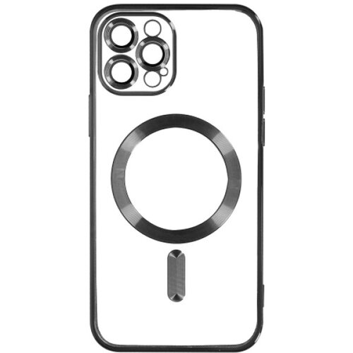 Silikonska futrola magsafe iphone 12 pro crna Slike