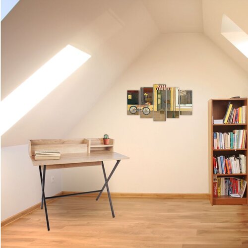 Hanah home havana oak study desk Slike