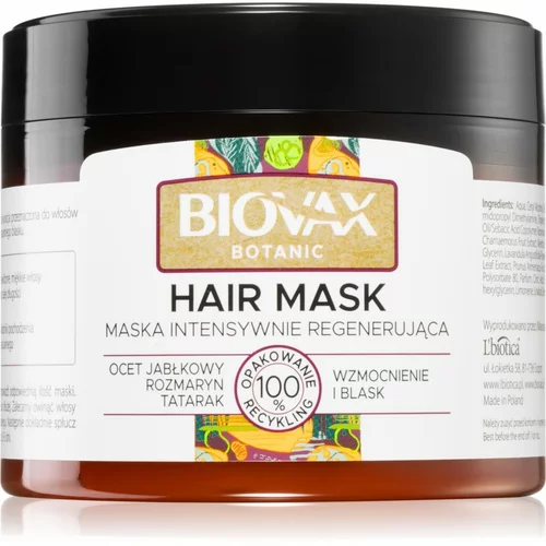 L´Biotica Biovax Botanic regeneracijska maska za lase 250 ml