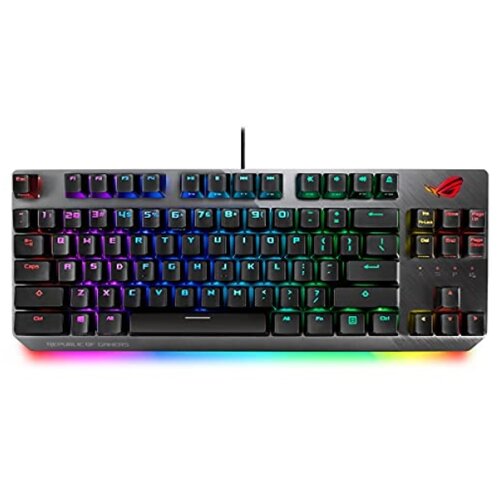Asus Rog Strix Scope NX TKL - RGB Mehanska igralna tipkovnica (kabelska povezava, ABS Rog NX Red Stikala, aluminijasta podvozja in osvetlitev sinhronizacije Aura) črna - qwerty španščina, (21019548) Cene