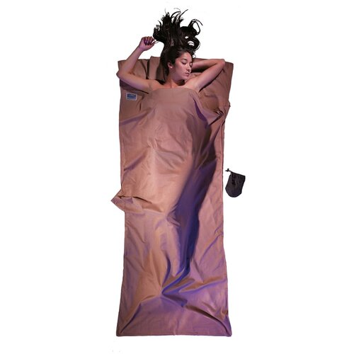 Cocoon TravelSheet Rectangular sleeping bag Cotton Khaki Slike