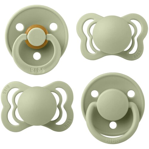 Bibs Try-It Size 1: 0+ months set Sage (za djecu od rođenja) Slike