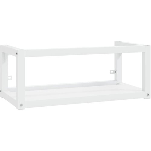 Maison Chic Stenski kopalniški regal - Umivalniška omarica bel 79x38x31 cm železo, (21759022) Cene
