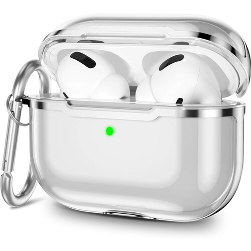 Venisymlis Prozoren etui za AirPods Pro iz TPU z obeskom za ključe, ovitek za Apple, odporen na udarce, (22101947) Cene