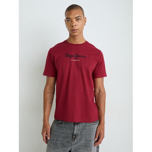 PepeJeans Majica &amp;#039;EGGO&amp;#039; vatreno crvena / crna / bijela Slike