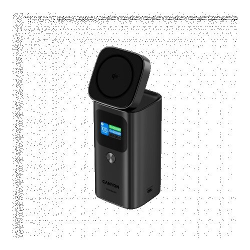Canyon OnPower 150 Qi2 magnetska powerbank 15000 mAh PD 100 W tamnosiva Slike