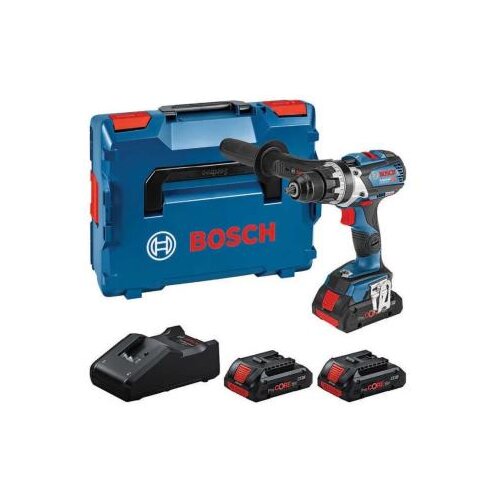 Bosch gsr 18V-110 c akumulatorska vibraciona bu&amp;scaron;ilica + 3 x pc 18V 4.0 ah akumulator + gal 18V-40 punjač + l-boxx kofer Slike