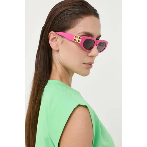 Balenciaga Sončna očala ženski, roza barva