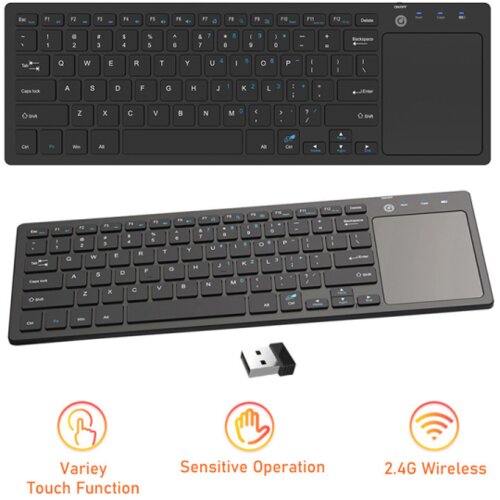 Asus Tastatura Wireless sa touchpadom KB001 crna Slike
