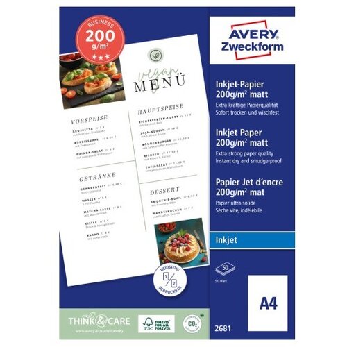 Avery Zweckform Papir za inkjet tiskalnike, Business Cene