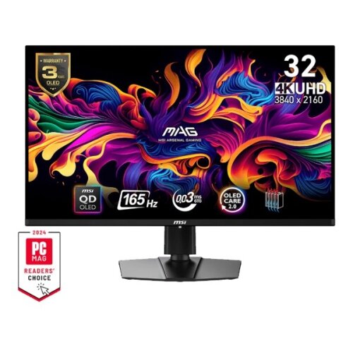 MSI Zaslon MAG 321UP QD-OLED 31.5" / UHD / 165Hz / 0,03ms (GTG) / črn - nastavljiv po vi&scaron;ini Cene