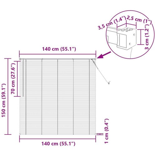  Venecijanska roleta Podesiva Srebrno Siva 150 x 140 cm PVC - Srebrno siva 140 x 150 cm Slike