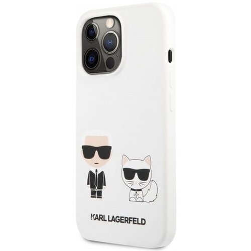 Karl Lagerfeld klhcp13lsskcw za iphone 13 pro bela silikonska zaščita - full bodies Cene