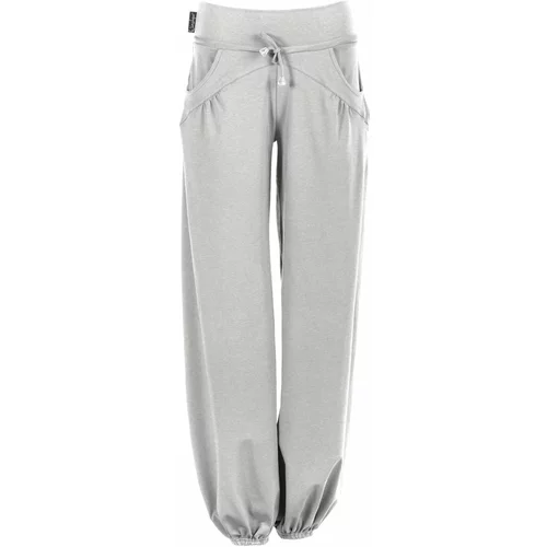 Winshape Športne hlače 'WTE3' pegasto siva / črna