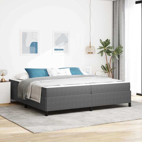  Krevetna konstrukcija Svijetlo siva 200 x 200 cm tkanina Cijene