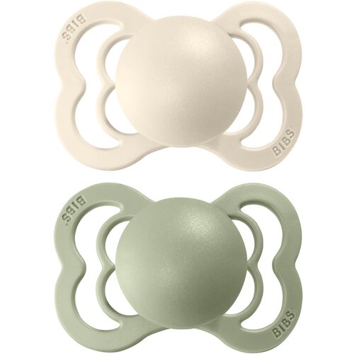 Bibs Supreme Natural Rubber Size 1: 0+ months duda Ivory / Sage 2 kom Cijene