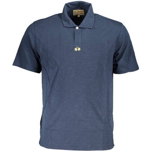 La Martina MEN&amp;amp;#39;S SHORT SLEEVED POLO SHIRT BLUE Slike