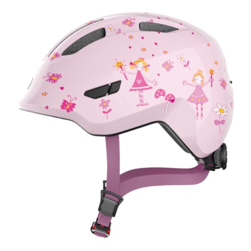 Abus Dečija kaciga za bicikl Smiley 3.0, Rose Princess, Veličina M, Roze Slike