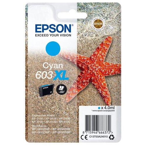 Epson T03A2 (603XL) cian kartuša s črnilom - C13T03A24020, (22112486) Cene