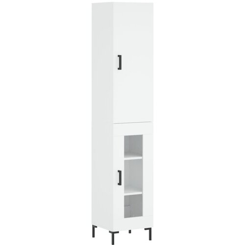 Maison Chic Visoka omara - Komoda - Predalnik bela 34,5x34x180 cm inženirski les, (21720955) Cene