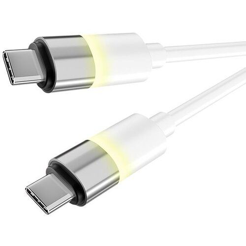 Avax Kabl CB316 Glowy / USB-C to USB-C / 60W / 1 m / White Cene