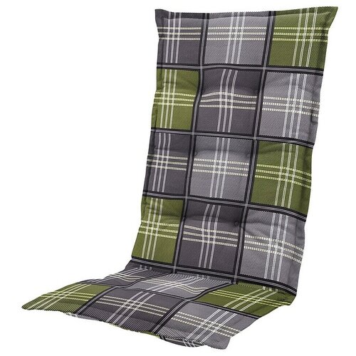 Madison Blazina za stol z visokim naslonom Patchy olive (123 x 50 x 7 cm, Siva in zelena) Slike