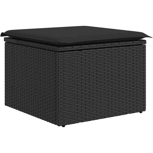 vidaXL 8-dijelni set vrtnih sofa od poliratana s jastucima crni bagrem Cene