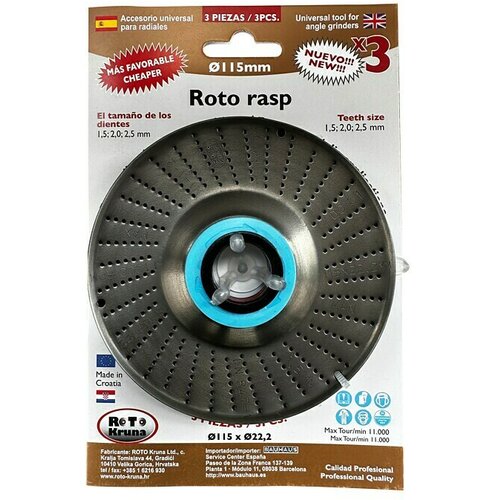 ROTO KRUNA Ploča turpije (Promjer: 115 mm, 3 Kom.) Cijene