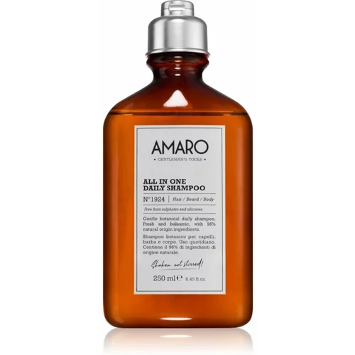 FarmaVita Amaro All In One šampon za čišćenje za kosu, bradu i tijelo 250 ml