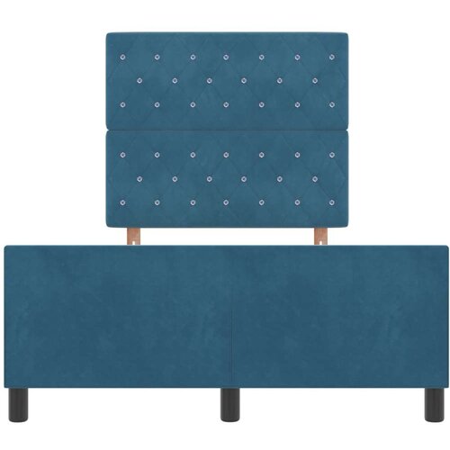 VidaXL Krevet Tamnoplavi 120x190 cm Bar&amp;scaron;un Slike