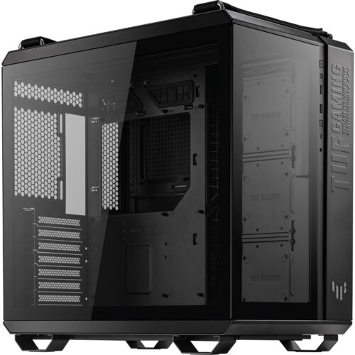 Asus TUF Gaming GT502 PLUS ATX Gaming ohišje črno, Dual Chamber Chassis, Panoramic View, Tempered Glass front and side panel, Tool-Free side panels, pre-installed 4 ARGB fans & fan hub, Front Panel High-Speed USB Type-C - 90DC0090-B19010 Cene