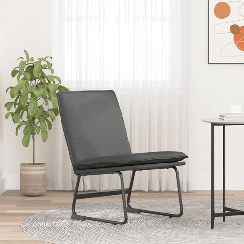  Ležaljka tamnosiva 52 x 75 x 76 cm od tkanine Slike