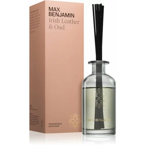 Max Benjamin Irish Leather & Oud aroma difuzor s polnilom 150 ml