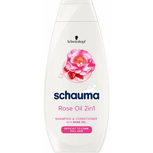 Schauma šampon i regenerator za kosu 2u1 rose oil 400ml Slike