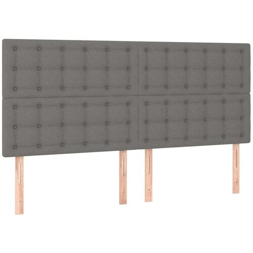  Kreveta s oprugama i madrac svjetlosivi 180x200cm tkanina Slike