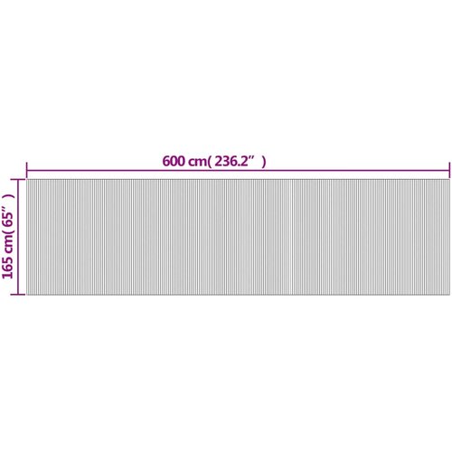  pregrada tamnosmeđa &amp;scaron;irina 600 cm visina 165 cm od bambusa Slike