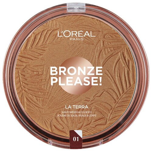L&amp;#039;or&amp;eacute;al Pudri &amp;amp; podlage Puderfoundation Bronze Please La Terra - 01 Light Caram Slike