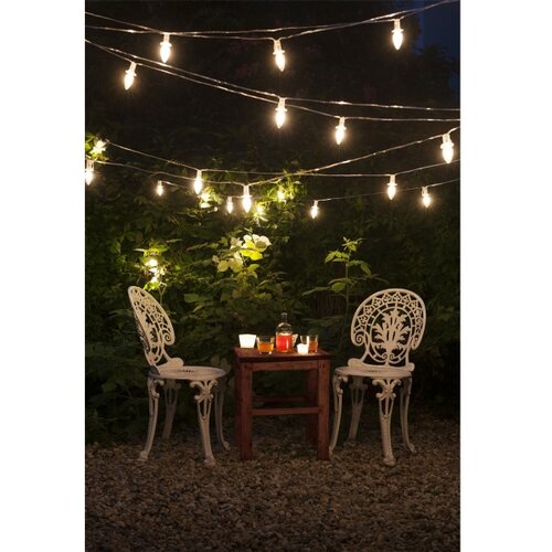  Produžni LED niz za spolja&amp;scaron;nju upotrebu CONE FILAMENT 20xE10 14m proziran/topla bela IP44 Slike
